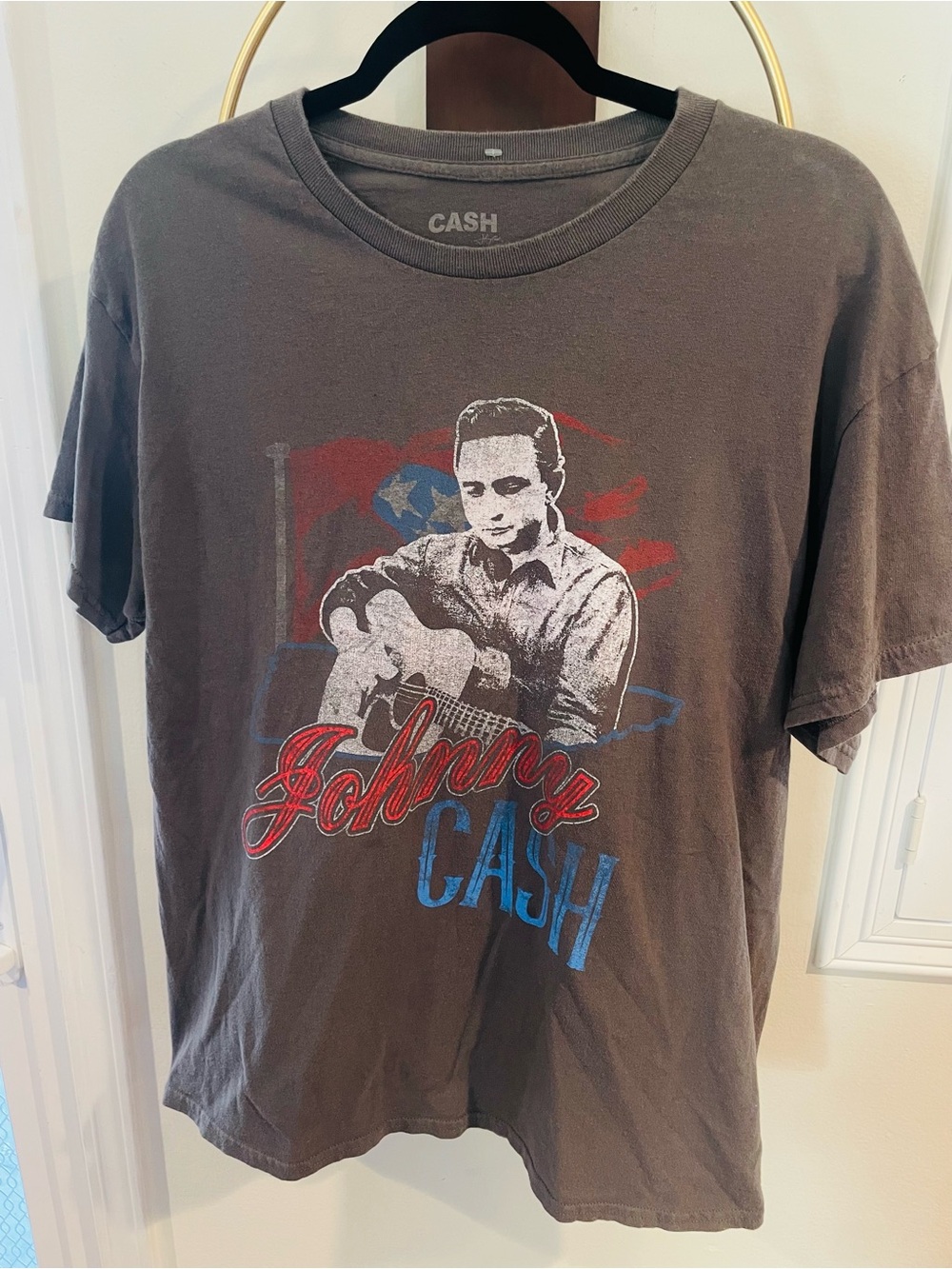 LG Johnny Cash Graphic Tee - Charcoal, Red, Blue